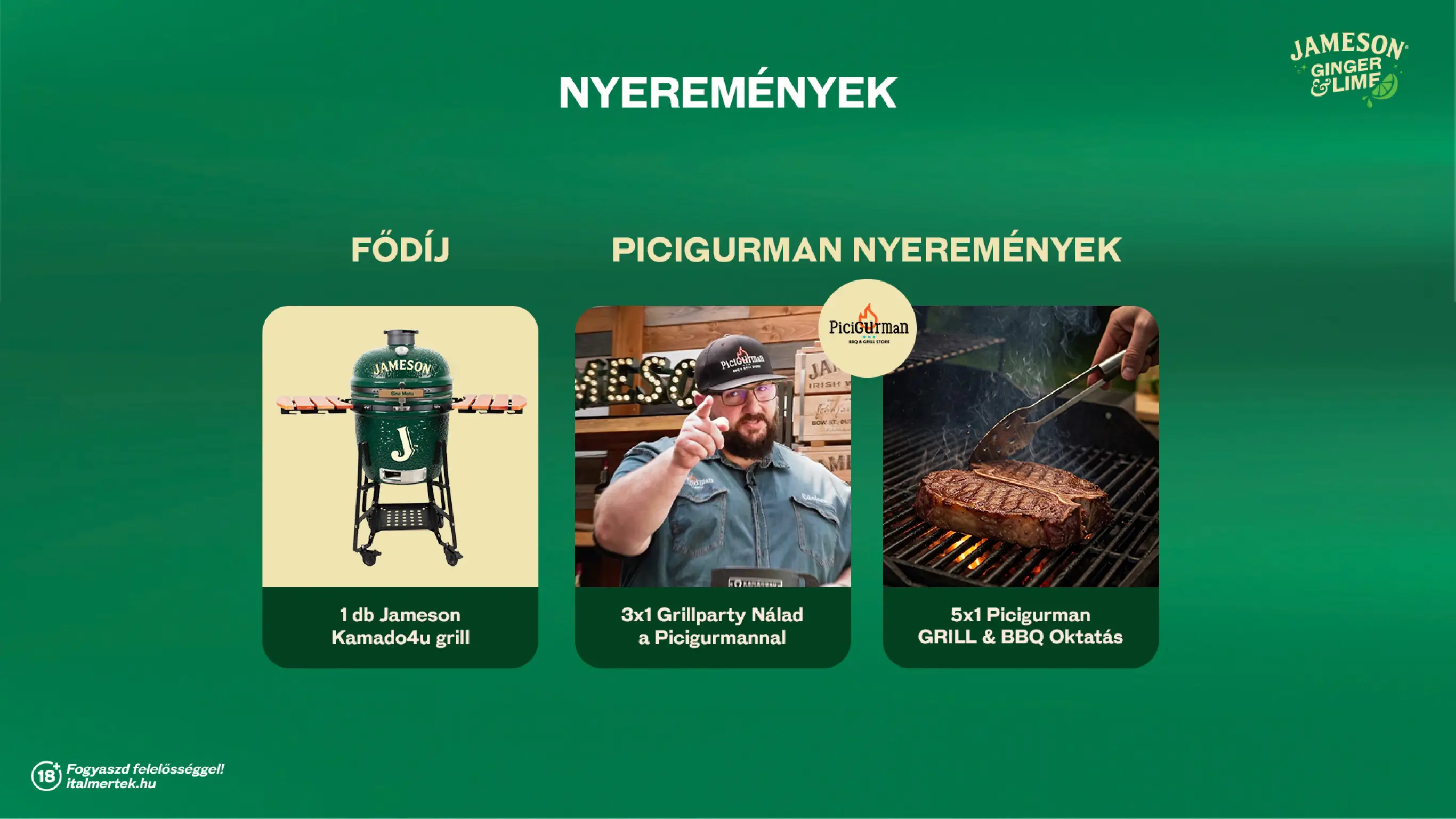 A promócióban megnyerhető nyeremények plakátképe.